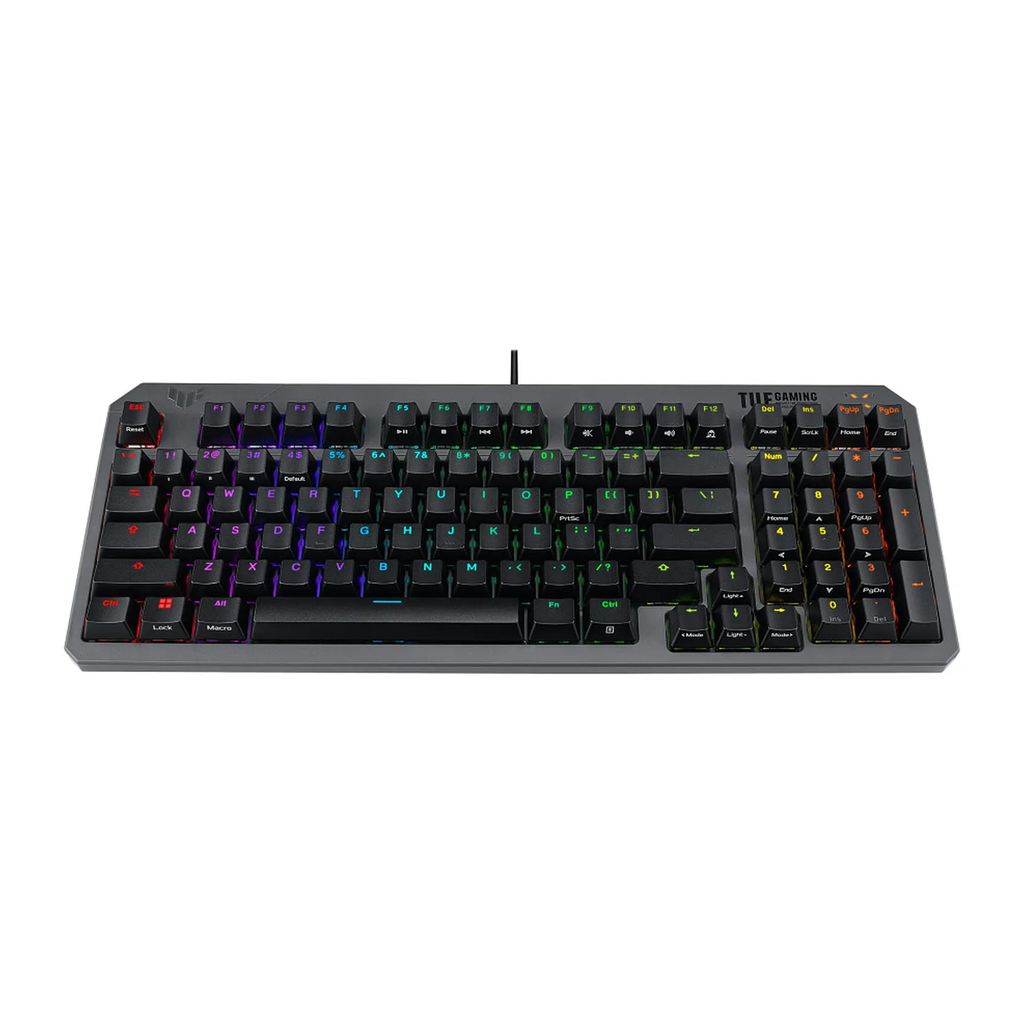 Asus Tuf K3 Gen II Wired Gaming Keyboard Red Switch Linear & Smooth (Arabic) - Black