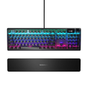 SteelSeries Apex 5 Hybrid Blue Switch RGB Mechanical Gaming Keyboard, Illumination OLED Smart Display, Premium Magnetic Wrist Rest, Dedicated Multimedia Controls, For PC/PS5 & Xbox
