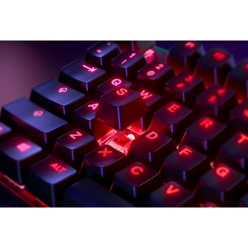 SteelSeries Apex 7 Mechanical Wired RGB Red Switches Gaming Keyboard, OLED Smart Display, Dedicated Multimedia Controls, Premium Magnetic Wrist Rest, For PC/PS5 & Xbox