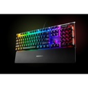 SteelSeries Apex 7 Mechanical Wired RGB Red Switches Gaming Keyboard, OLED Smart Display, Dedicated Multimedia Controls, Premium Magnetic Wrist Rest, For PC/PS5 & Xbox
