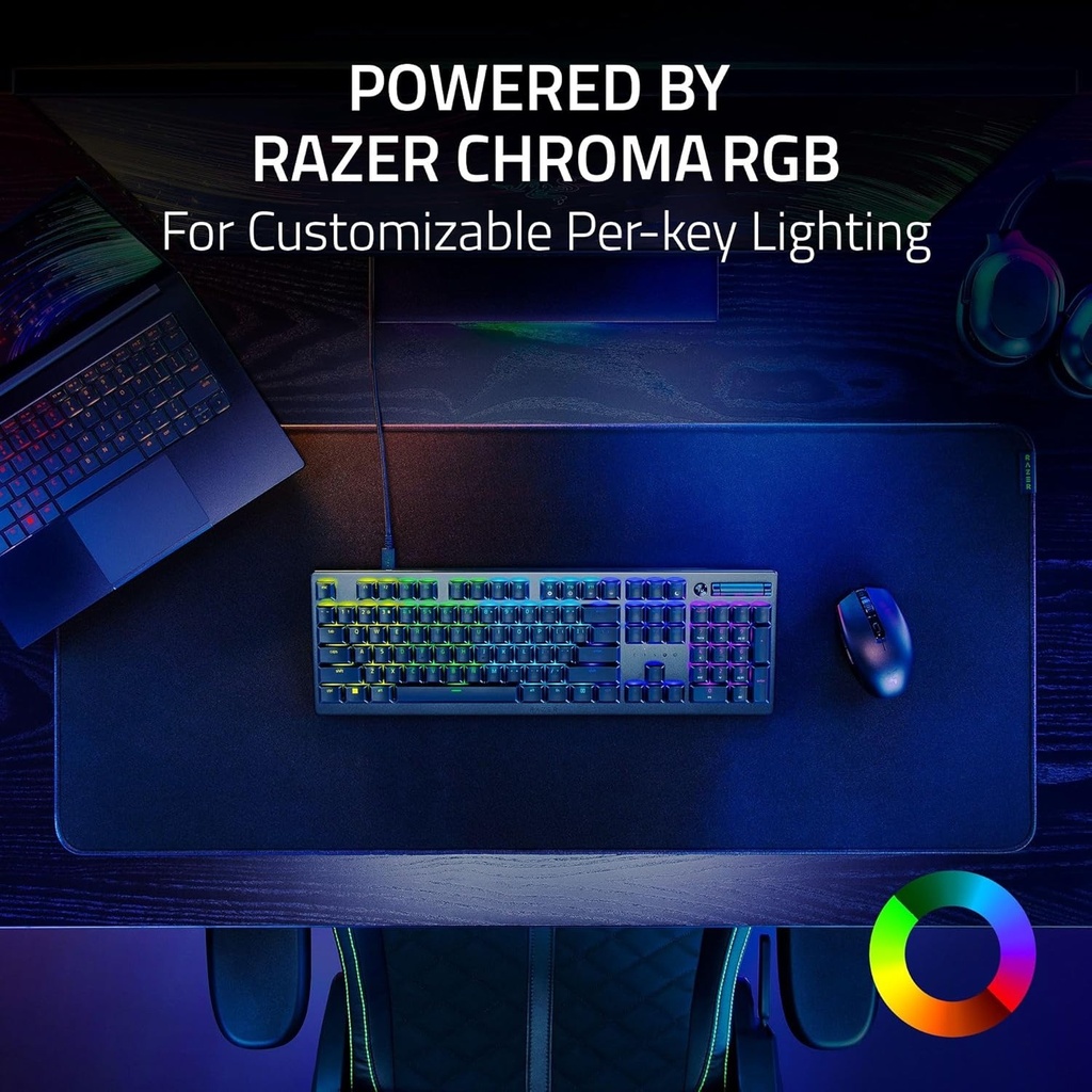 Razer DeathStalker V2 Wired Low Profile Optical Gaming Keyboard Linear Low Profile Optical Red Switch