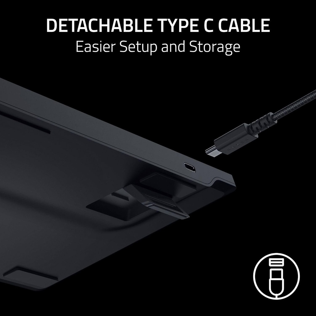 Razer DeathStalker V2 Wired Low Profile Optical Gaming Keyboard Linear Low Profile Optical Red Switch