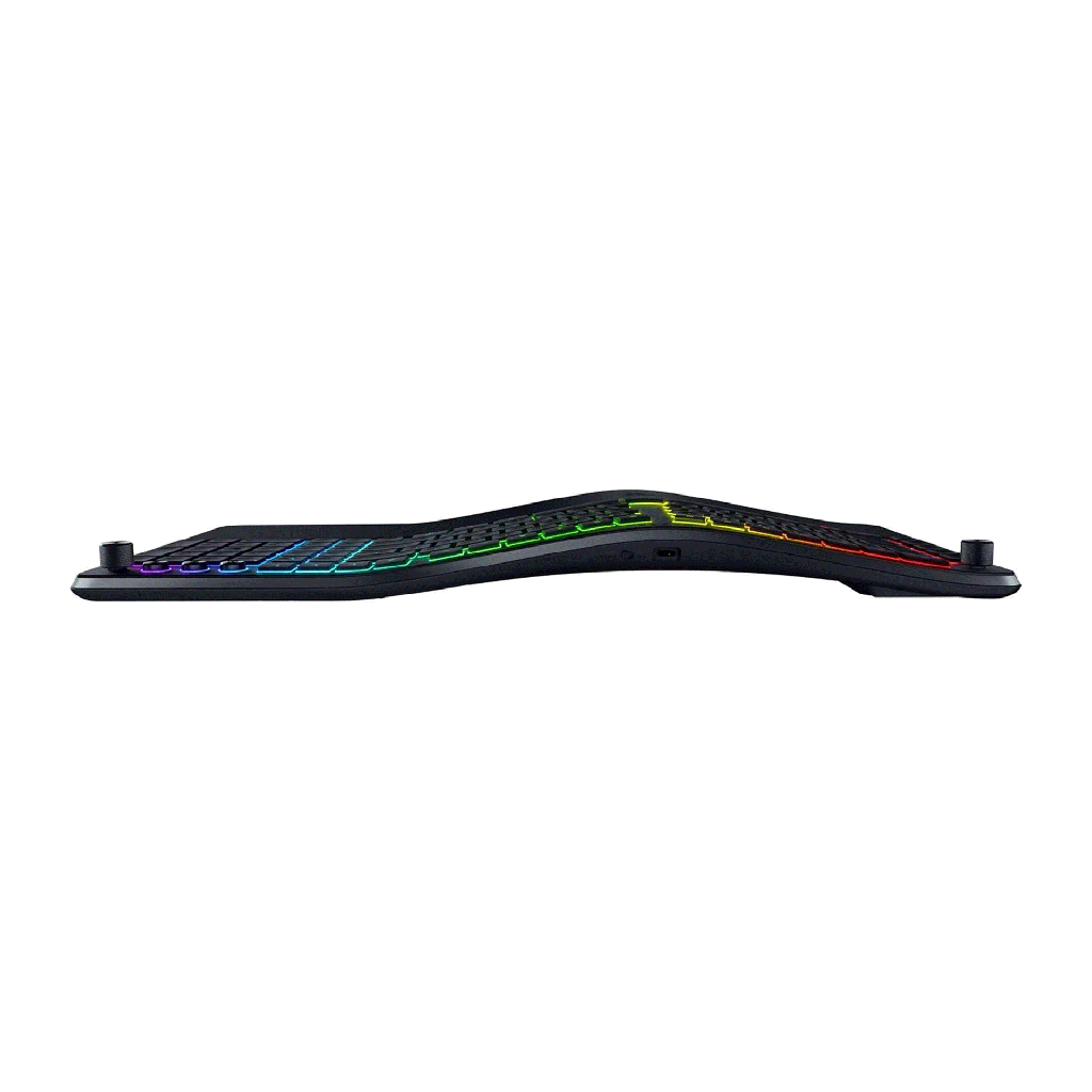 Razer Pro Type Ergo Wireless/Wired/BT 2.4GH Split Ergonomic RGB Keyboard - Black