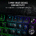 Razer Pro Type Ergo Wireless/Wired/BT 2.4GH Split Ergonomic RGB Keyboard - Black