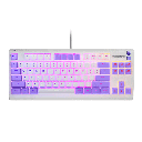SteelSeries Apex 3 TKL RGB Water & Dust Resistant Whisper Quiet Switches Gaming Keyboard - Amethyst