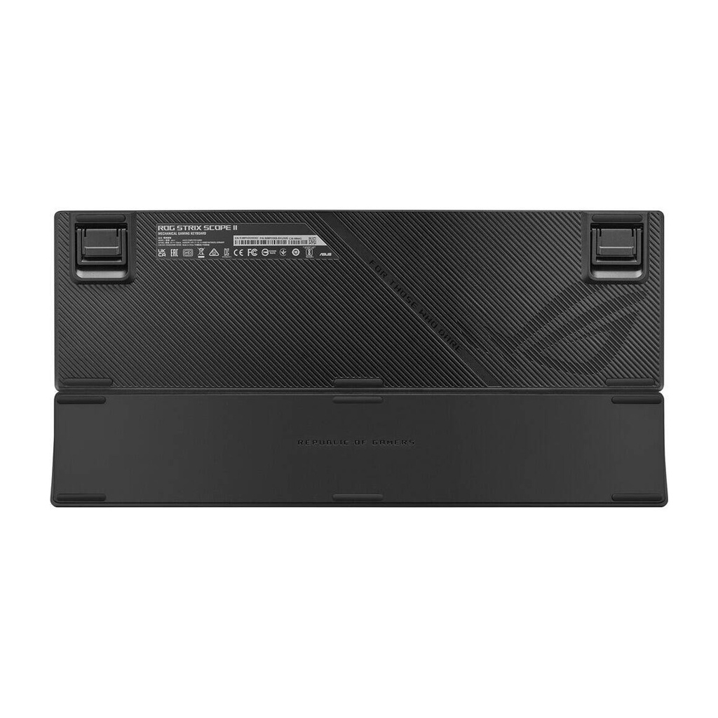 Asus XA11 ROG Strix Scope II Full Size Gaming Keyboard with Pre-Lubed ROG NX Snow Switches, RGB Per keys, Wired USB-C Connectivity - Black | 90MP036A-BKUA01