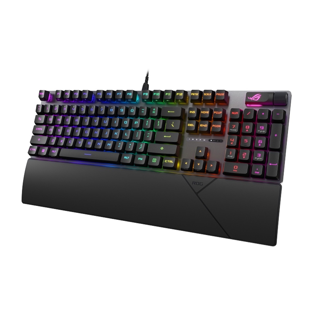 Asus XA11 Rog Strix Scope II Wired Optical Mechanical Gaming Keyboard RX Red Switch Linear & Swift - Black