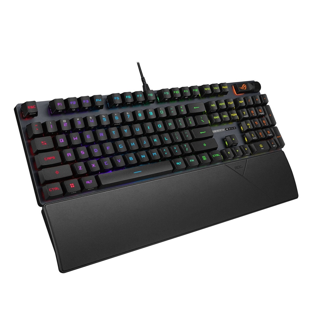Asus XA11 Rog Strix Scope II Wired Optical Mechanical Gaming Keyboard RX Red Switch Linear & Swift - Black