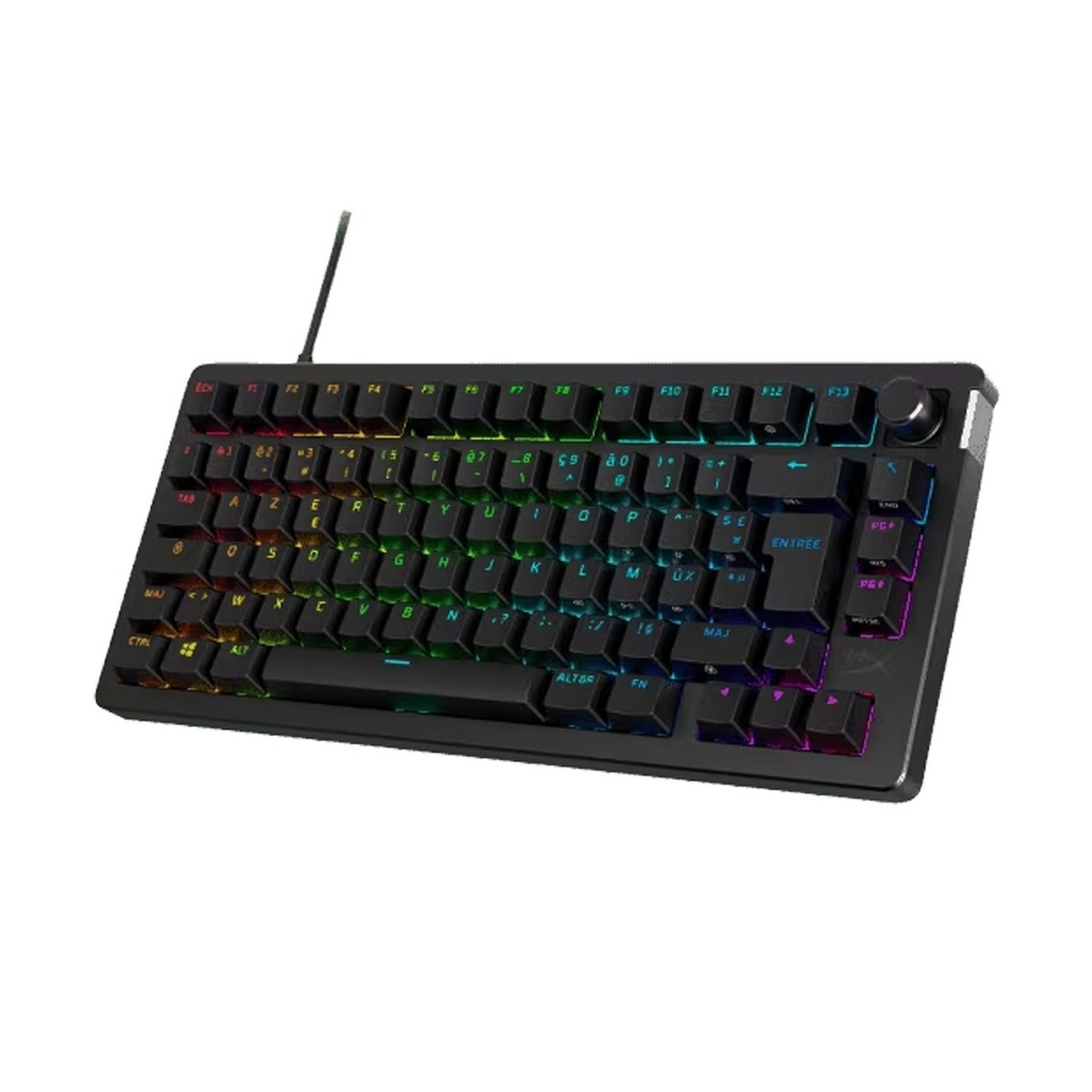 HyperX Alloy Rise 75% RGB Wired Gaming Keyboard Red Linear Switch (English/Arabic) For PC,PS5,PS4,Xbox Series X|S & Xbox One