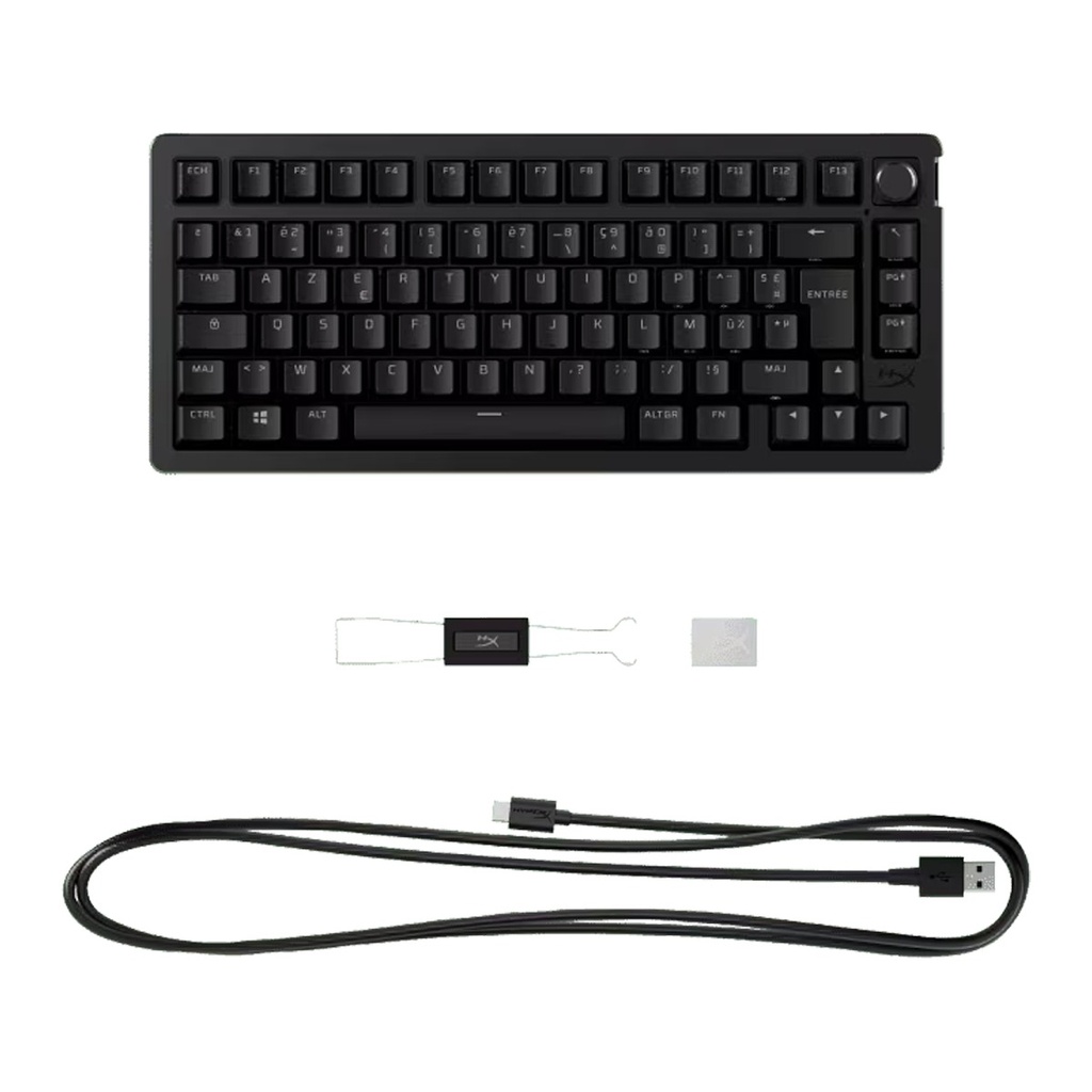 HyperX Alloy Rise 75% RGB Wired Gaming Keyboard Red Linear Switch (English/Arabic) For PC,PS5,PS4,Xbox Series X|S & Xbox One