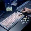 Razer BlackWidow V4 75% Phantom White Edition Hot-Swappable Mechanical Wired Gaming Keyboard Tactile & Quiet Switch