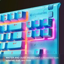 SteelSeries Apex 3 TKL Wired RGB Gaming Keyboard Water and Dust Resistant Whisper Quiet Switches - Aqua