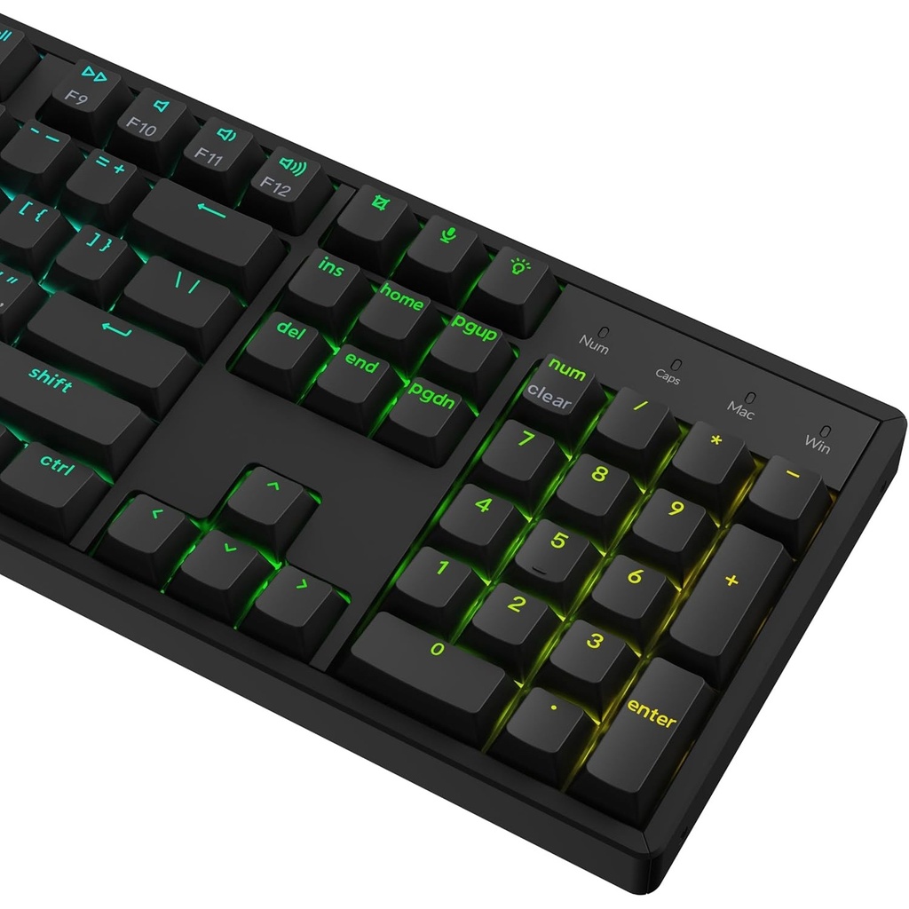 Keychron K10 Max 80% Wireless Mechanical Keyboard RGB Backlight Gateron Red Switch BT 5.1 / 2.4GHz / USB-C (Arabic Layout)-Gray