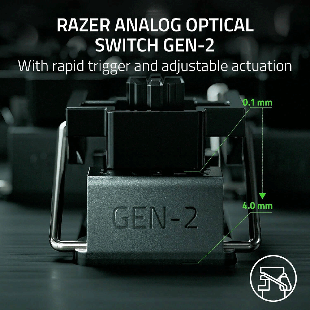 Razer Huntsman V3 Pro TKL Esports Counter-Strike 2 Edition Gaming Keyboard, Analog Optical Switches Snap Tap, Rapid Trigger, Adjustable Actuation, Media Keys, PBT Keycaps, Gold | RZ03-04982100-R3M1