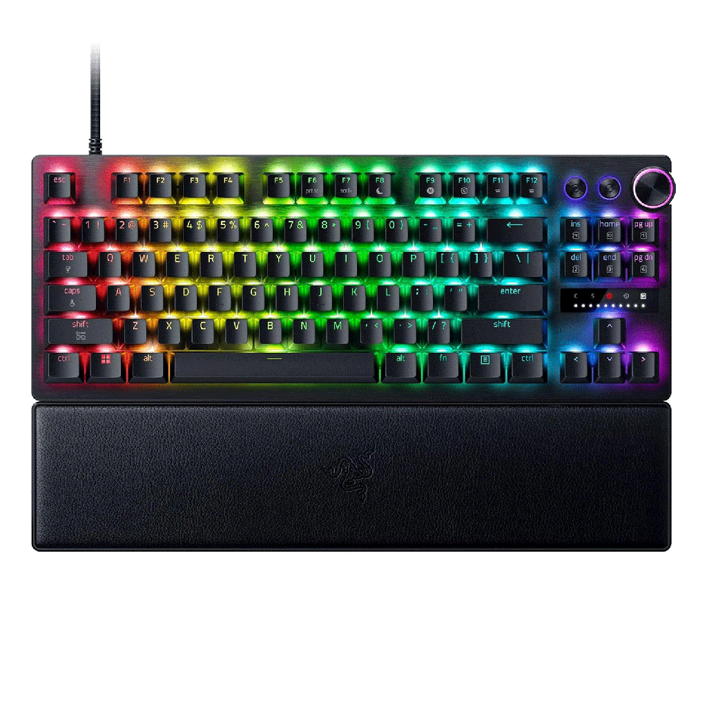 Razer Huntsman V3 Pro Tenkeyless 8KHz Esports Wired Gaming Keyboard Analog Optical Switch Gen-2 - Black