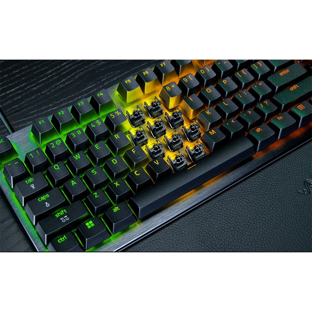 Razer Huntsman V3 Pro Full Size 8KHz Esports Gaming Keyboard: Analog Optical Switches Gen 2-8000 Hz Polling Snap Tap - Rapid Trigger - Adjustable Actuation - Media Controls - PBT Keycaps - Black | RZ03-05530100-R3M1