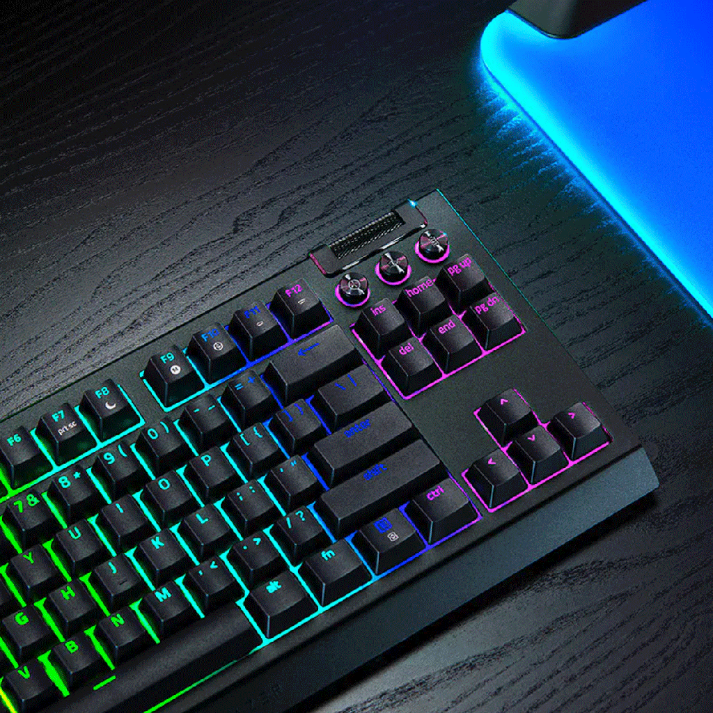 Razer BlackWidow V4 Tenkeyless HyperSpeed Wireless Hot-Swappable Gaming Keyboard, Upto 980Hr,Tactile & Quiet Switch - Black