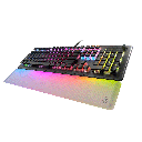 Turtle Beach Vulcan II Max, Wired USB Optical Mechanical Gaming Keyboard, Customizable RGB Illuminated Keys and Palm Rest, Smart Keys, Titan II Smooth Linear Switches, 200M Keystroke Durability – Black | TBK-1001-01-US