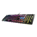 Turtle Beach Vulcan II Max, Wired USB Optical Mechanical Gaming Keyboard, Customizable RGB Illuminated Keys and Palm Rest, Smart Keys, Titan II Smooth Linear Switches, 200M Keystroke Durability – Black | TBK-1001-01-US
