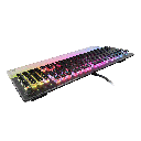 Turtle Beach Vulcan II Max, Wired USB Optical Mechanical Gaming Keyboard, Customizable RGB Illuminated Keys and Palm Rest, Smart Keys, Titan II Smooth Linear Switches, 200M Keystroke Durability – Black | TBK-1001-01-US