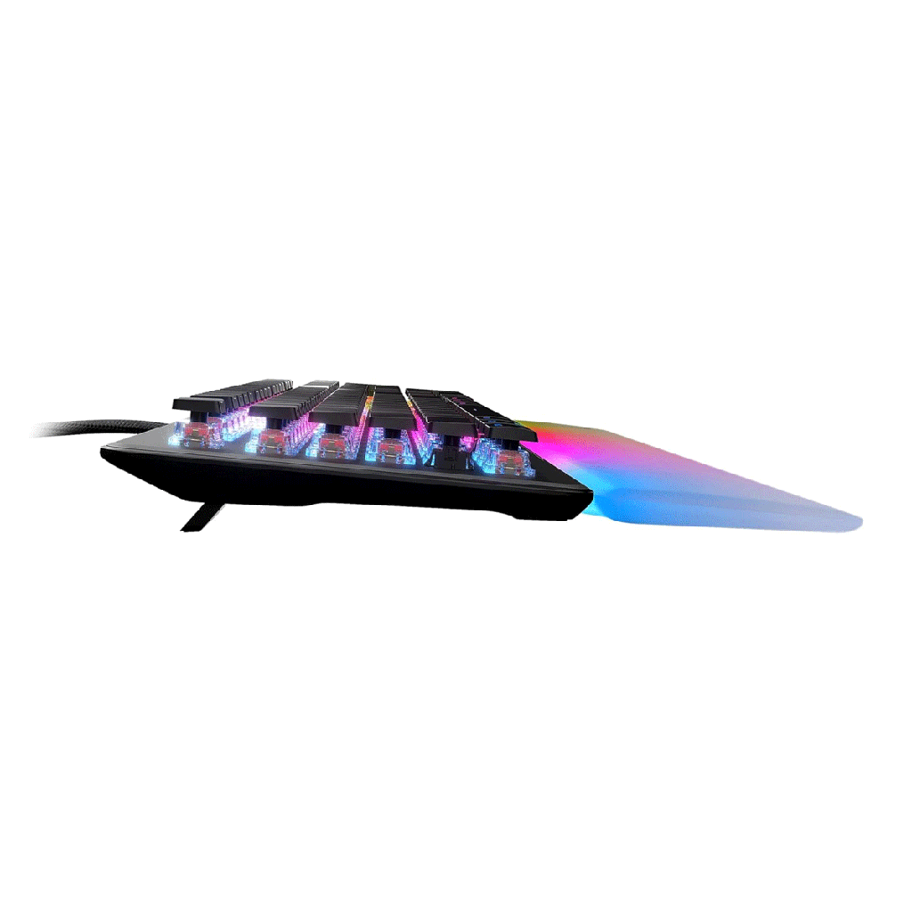 Turtle Beach Vulcan II Max, Wired USB Optical Mechanical Gaming Keyboard, Customizable RGB Illuminated Keys and Palm Rest, Smart Keys, Titan II Smooth Linear Switches, 200M Keystroke Durability – Black | TBK-1001-01-US