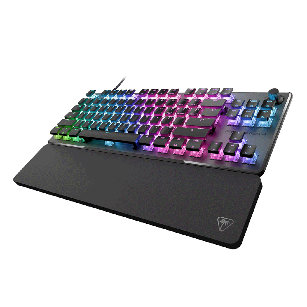 Turtle Beach Vulcan II TKL Pro Wried USB Magnetic Mechanical RGB Gaming Keyboard, Analog Hall-Effect Switches, Adjustable Actuation, Rapid Trigger, Swappable Keycaps, Tenkeyless Design, Anti-Ghosting – Black | TBK-2002-01-US