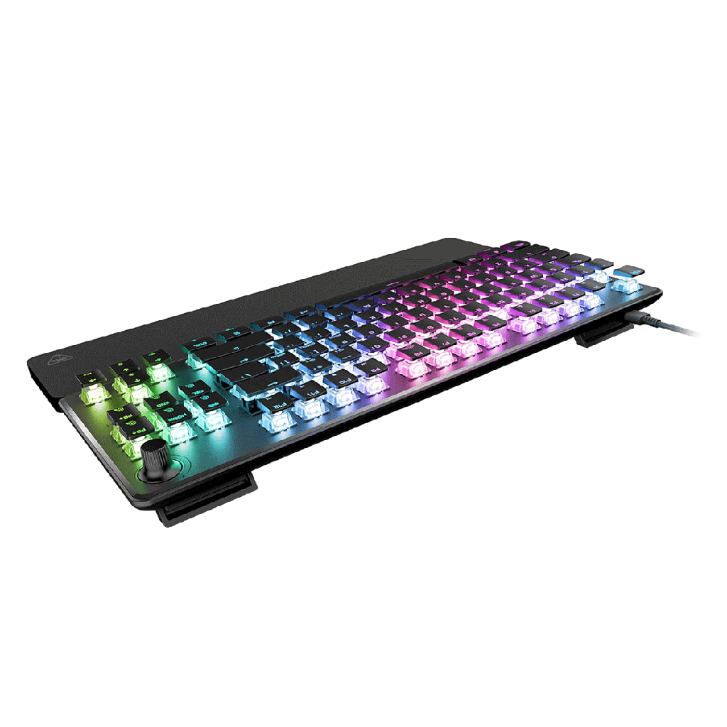 Turtle Beach Vulcan II TKL Pro Wried USB Magnetic Mechanical RGB Gaming Keyboard, Analog Hall-Effect Switches, Adjustable Actuation, Rapid Trigger, Swappable Keycaps, Tenkeyless Design, Anti-Ghosting – Black | TBK-2002-01-US