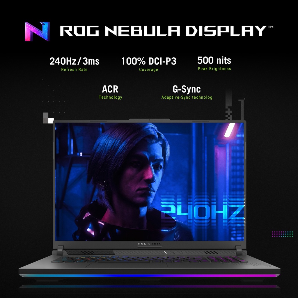 Asus Rog Strix G18 G815JPR-IS96 Intel Core i9 14900HX 32GB RAM 1TB SSD GeForce RTX 5070 8GB 18" WUXGA Windows 11 Home -Eclipse Gray