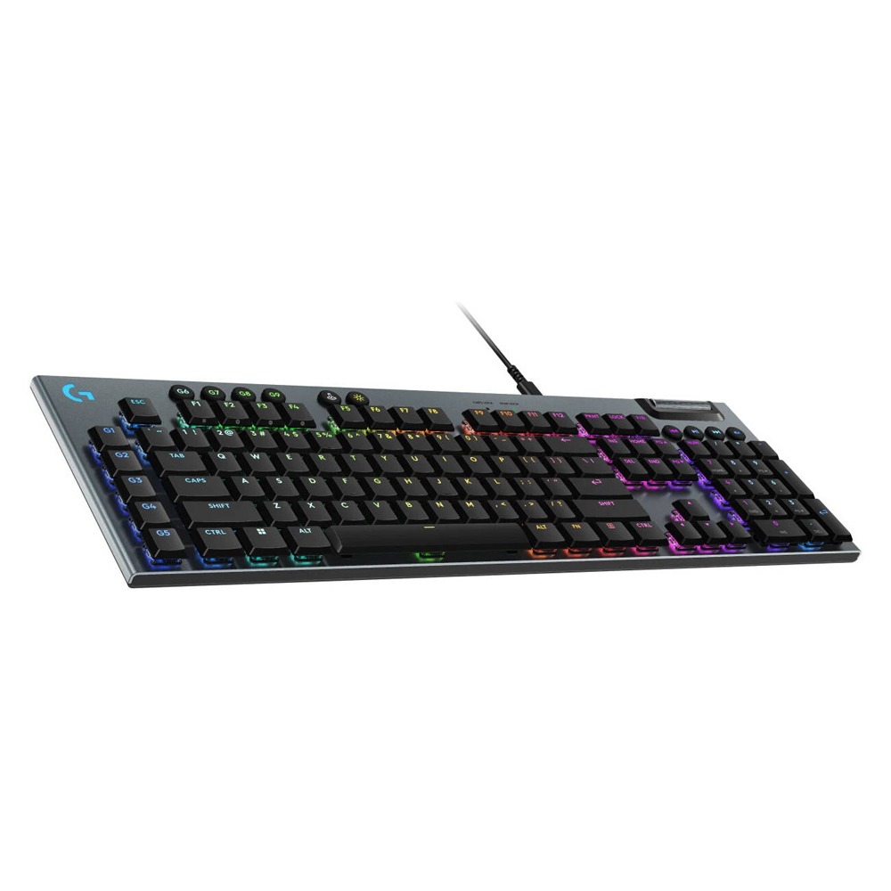 Logitech G915 X Wired Mechanical Keyboard, Tactile Switches, Double-Shot PBT Keycaps, LIGHTSYNC RGB Illumination, Wired Connectivity, English (US) Layout, Black | 920-012942