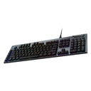Logitech G915 X Wired Mechanical Keyboard, Tactile Switches, Double-Shot PBT Keycaps, LIGHTSYNC RGB Illumination, Wired Connectivity, English (US) Layout, Black | 920-012942