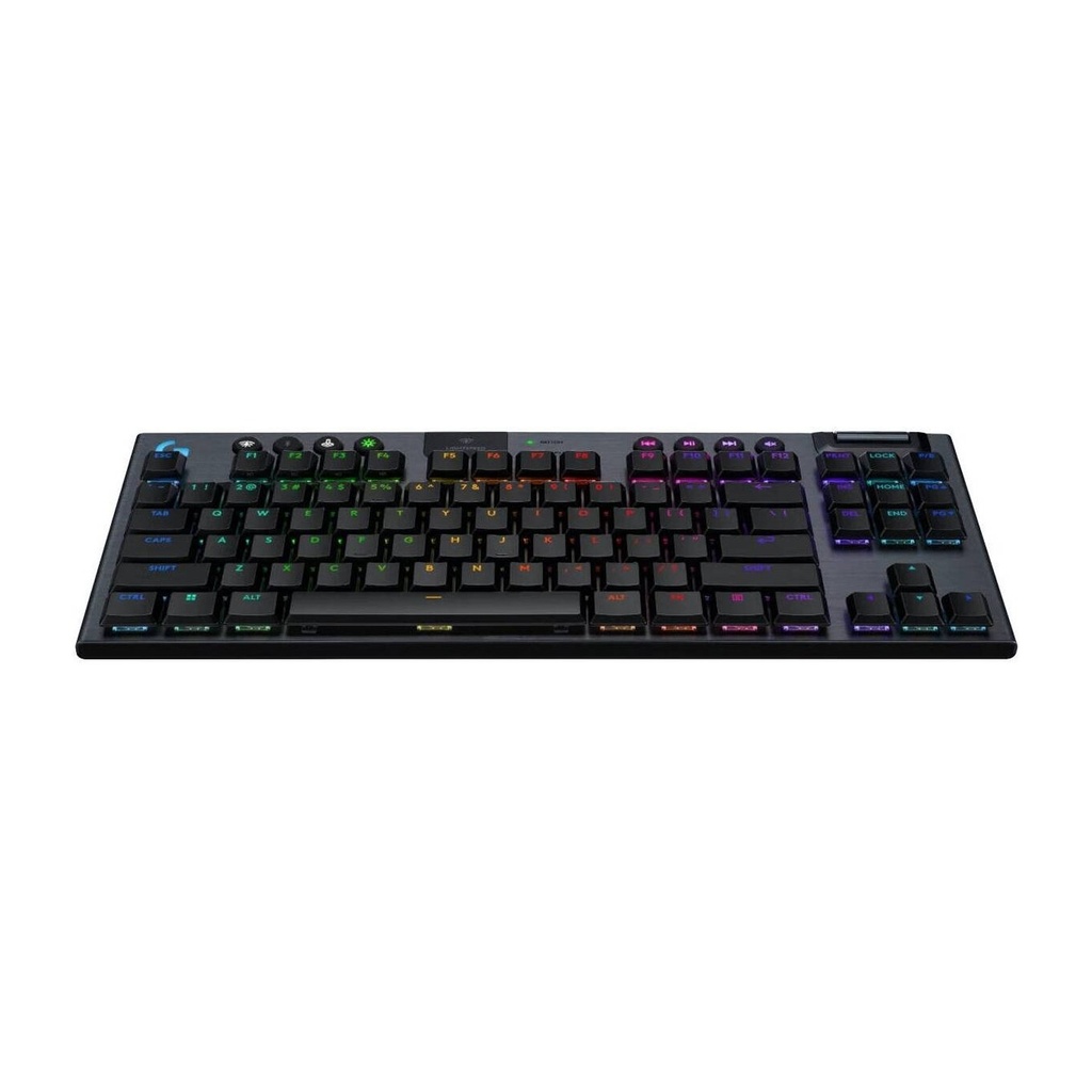 Logitech G915 X LIGHTSPEED TKL Mechanical Keyboard, Clicky Switches, Double-Shot PBT Keycaps, LIGHTSYNC RGB Illumination, Tri-Mode Connectivity, English (US) Layout, Black | 920-012757