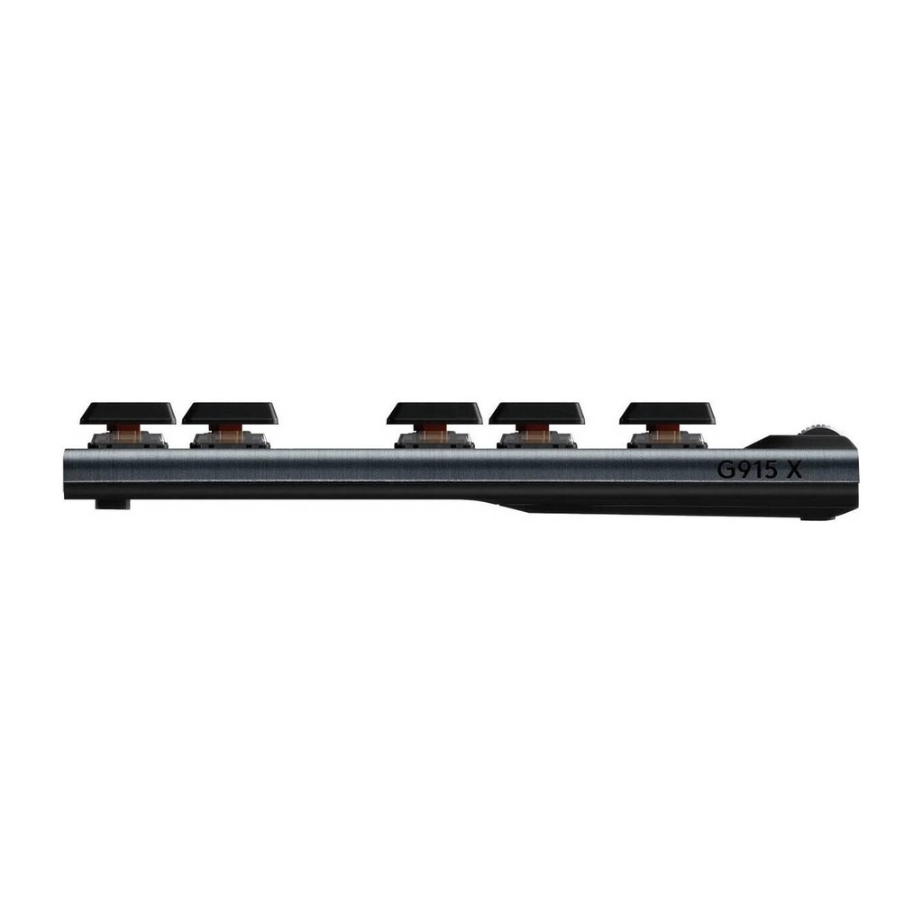 Logitech G915 X LIGHTSPEED TKL Mechanical Keyboard, Clicky Switches, Double-Shot PBT Keycaps, LIGHTSYNC RGB Illumination, Tri-Mode Connectivity, English (US) Layout, Black | 920-012757