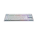 Logitech G915 X LIGHTSPEED TKL Mechanical Keyboard, Tactile Switches, Double-Shot PBT Keycaps, LIGHTSYNC RGB Illumination, Tri-Mode Connectivity, English (US) Layout, White | 920-012737