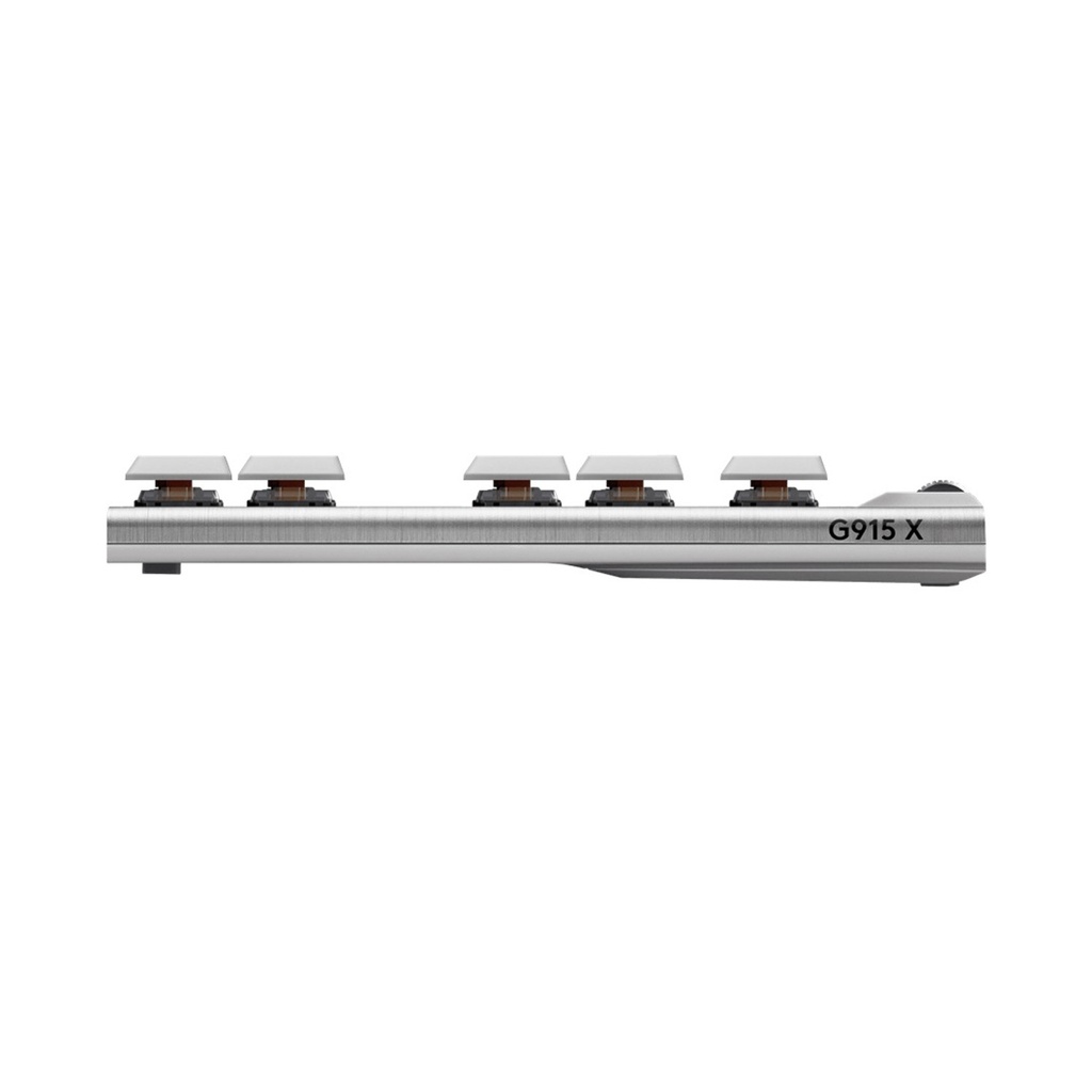 Logitech G915 X LIGHTSPEED TKL Mechanical Keyboard, Tactile Switches, Double-Shot PBT Keycaps, LIGHTSYNC RGB Illumination, Tri-Mode Connectivity, English (US) Layout, White | 920-012737