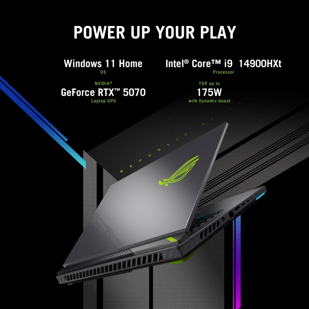 Asus Rog Strix G18 G815JPR-IS96 Intel Core i9 14900HX 32GB RAM 1TB SSD GeForce RTX 5070 8GB 18" WUXGA Windows 11 Home -Eclipse Gray