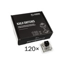 Glorious Kailh Mechanical Switches (120x) Compatible With Glorious Modular Mechanical Keyboard - Black
