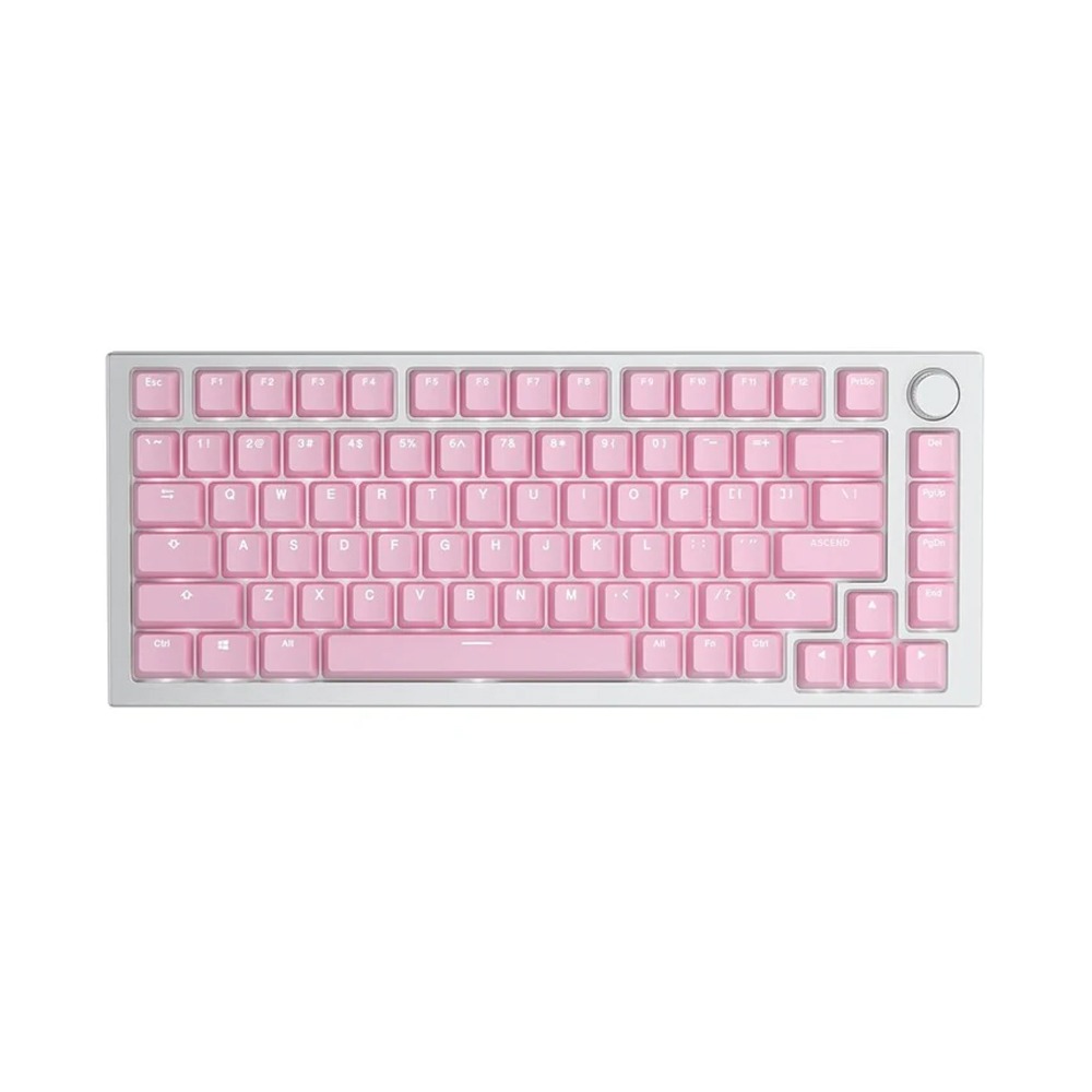 Glorious GMMK ABS Doubleshot V2 USA Base Kit Mechanical Keycaps (123 Keys) - Pink