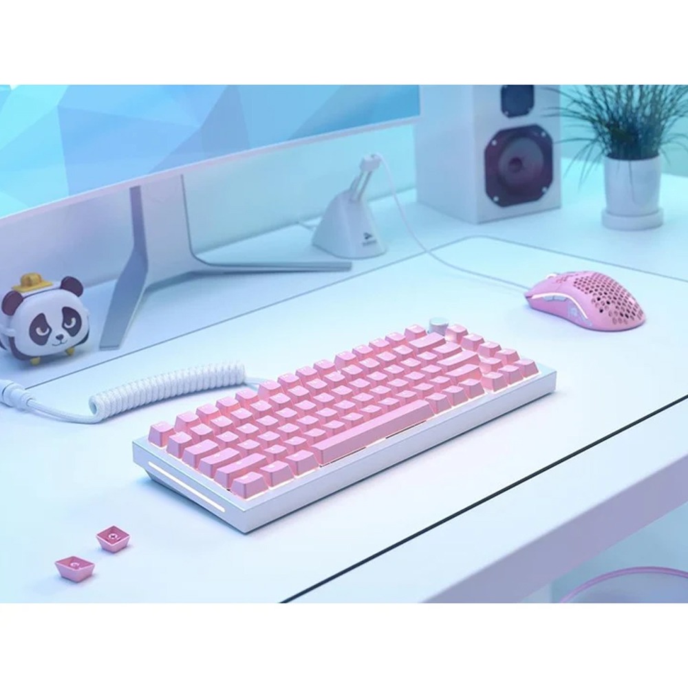 Glorious GMMK ABS Doubleshot V2 USA Base Kit Mechanical Keycaps (123 Keys) - Pink