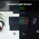 HyperX Alloy Rise 75% Wireless/Bluetooth Gaming Keyboard Red Linear Switch (English/Arabic) For PC,PS5,PS4,Xbox Series X|S & Xbox One