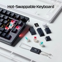 HyperX Alloy Rise 75% Wireless/Bluetooth Gaming Keyboard Red Linear Switch (English/Arabic) For PC,PS5,PS4,Xbox Series X|S & Xbox One