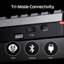 HyperX Alloy Rise 75% Wireless/Bluetooth Gaming Keyboard Red Linear Switch (English/Arabic) For PC,PS5,PS4,Xbox Series X|S & Xbox One
