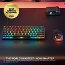 SteelSeries Apex Pro Mini Adjustable Switches With Rapid Trigger + Rapid Tap OMNI Point 3.0 Switches - Black