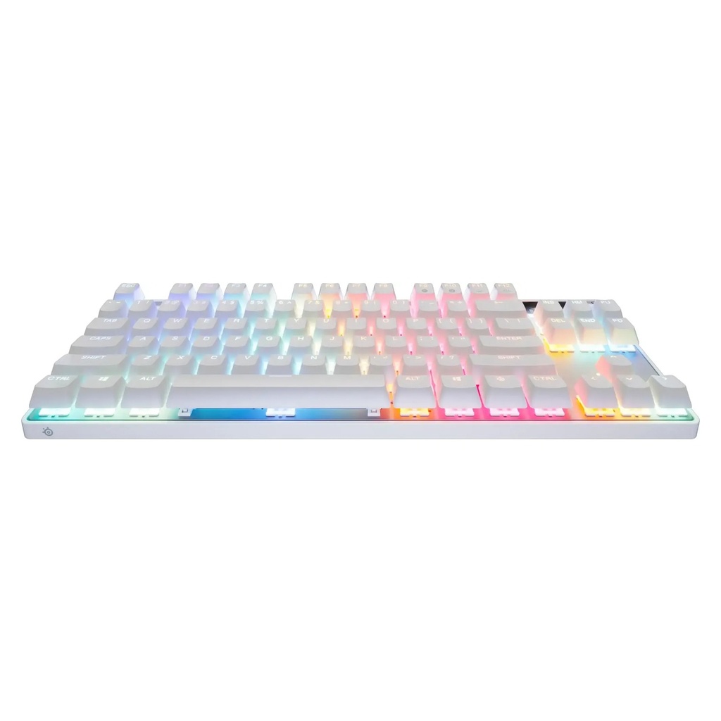 SteelSeries Apex Pro TKL Gen 3 Adjustable Switches With Rapid Trigger + Rapid Tap - White