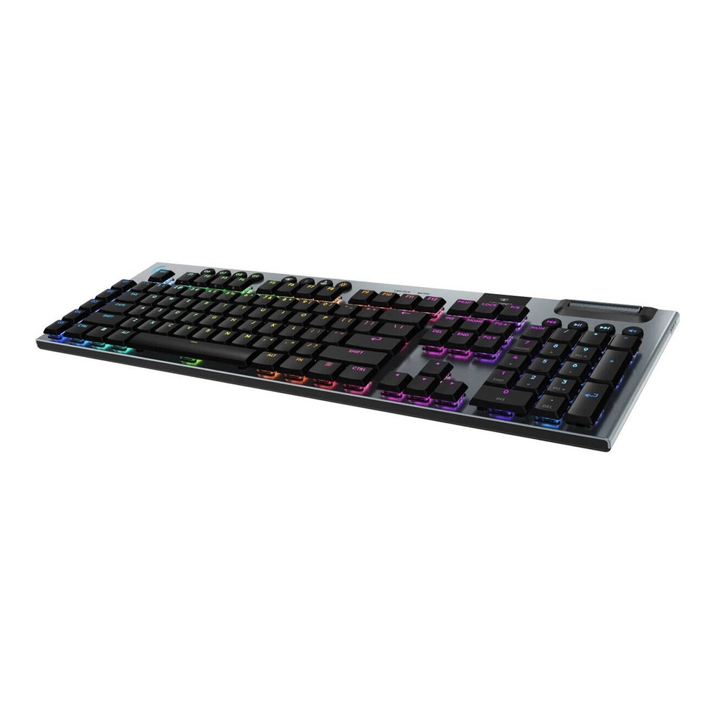 Logitech G915 X Lightspeed Low-Profile Wireless Gaming Keyboard Key Control, LightSync, Low-Profile Mechanical Switches - Black