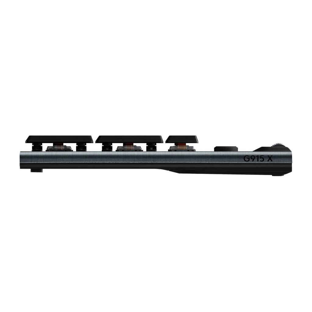 Logitech G915 X Lightspeed Low-Profile Wireless Gaming Keyboard Key Control, LightSync, Low-Profile Mechanical Switches - Black