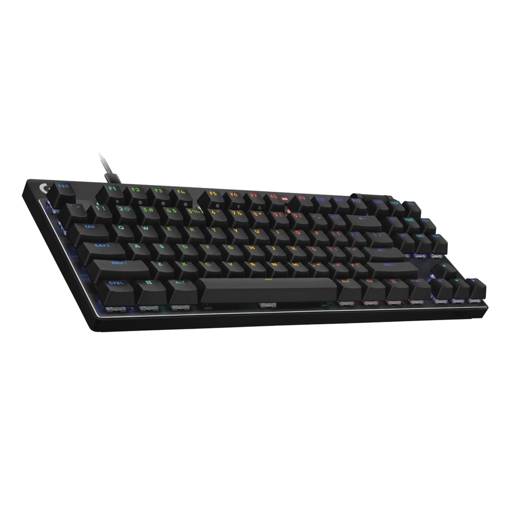 Logitech PRO X TKL RAPID Wired Mechanical Keyboard, Magnetic Analog Switches, Rapid Trigger, LIGHTSYNC Technology, Wired Connectivity, English (US) Layout, Black | 920-013233