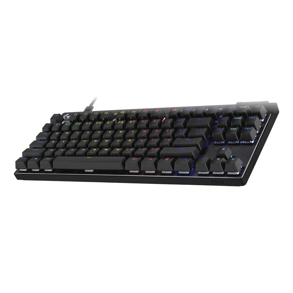 Logitech PRO X TKL RAPID Wired Mechanical Keyboard, Magnetic Analog Switches, Rapid Trigger, LIGHTSYNC Technology, Wired Connectivity, English (US) Layout, Black | 920-013233