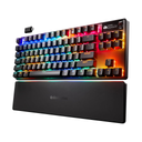 SteelSeries Apex Pro Esports TKL Gen 3 Quantum 2.0 Dual Wireless/ Bluetooth/Wired Mechanical Gaming Keyboard, Omnipoint 3.0 Smarter GG QuickSet, Dynamic Per-Key RGB illumination, OLED Smart Display, Magnetic Wrist Rest, For PC/PS5 & Xbox