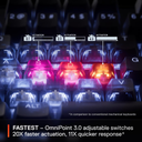 SteelSeries Apex Pro Esports TKL Gen 3 Quantum 2.0 Dual Wireless/ Bluetooth/Wired Mechanical Gaming Keyboard, Omnipoint 3.0 Smarter GG QuickSet, Dynamic Per-Key RGB illumination, OLED Smart Display, Magnetic Wrist Rest, For PC/PS5 & Xbox