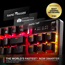 SteelSeries Apex Pro Esports TKL Gen 3 Quantum 2.0 Dual Wireless/ Bluetooth/Wired Mechanical Gaming Keyboard, Omnipoint 3.0 Smarter GG QuickSet, Dynamic Per-Key RGB illumination, OLED Smart Display, Magnetic Wrist Rest, For PC/PS5 & Xbox